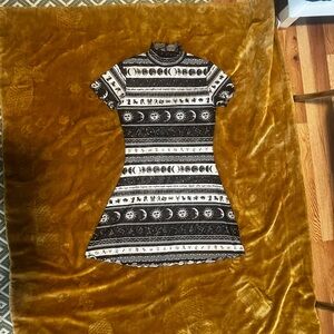 Witchy esoteric mesh mini dress